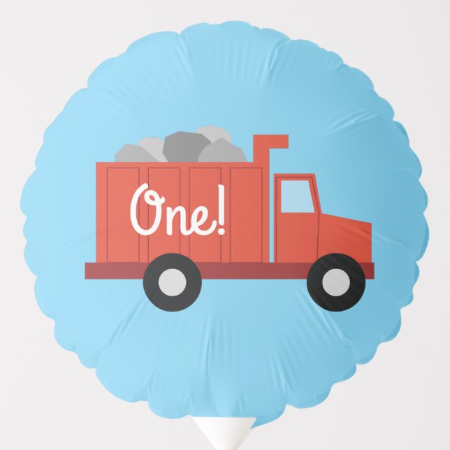 Trucks Birthday Party Balloon (Front)