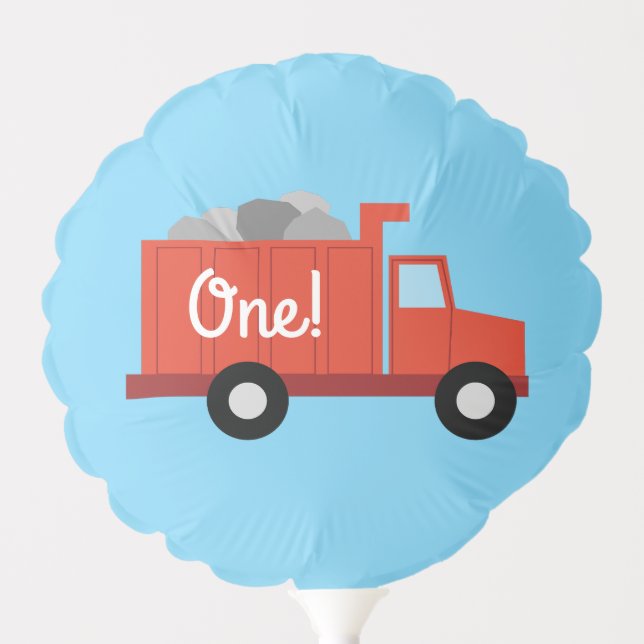 Trucks Birthday Party Balloon (Front)
