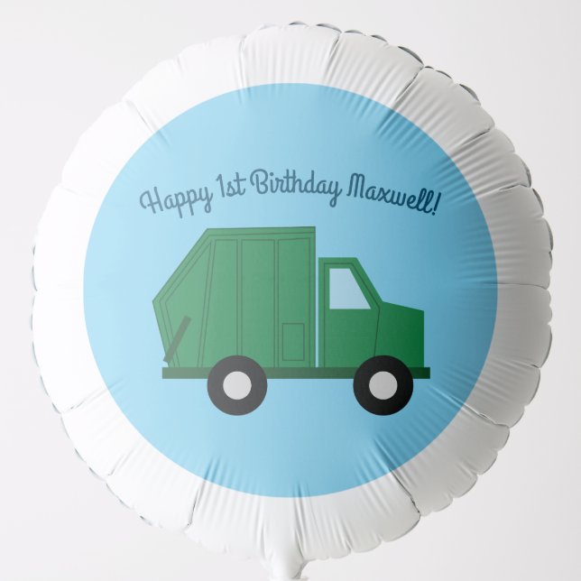 Trucks Birthday Party Balloon (Front)