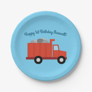 Trucks Birthday Party Paper Plates