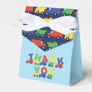 Trucks Boy Baby Shower Construction Cute Favor Boxes
