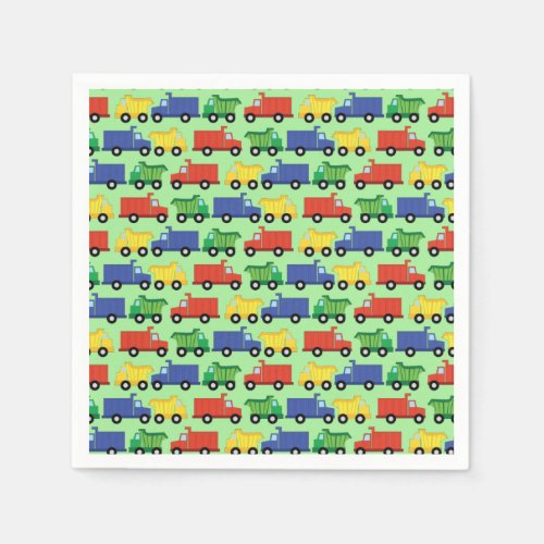 Trucks Boy Baby Shower Construction Cute Napkins