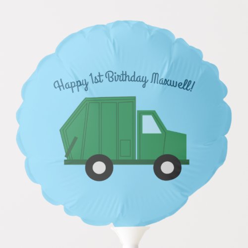 Trucks Cars Cute 1st Birthday Party Theme Balloon