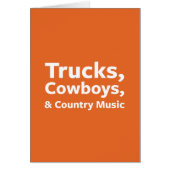 Trucks, Cowboys and Country Music (Front)