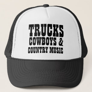 Trucks Cowboys and Country Music Trucker Hat