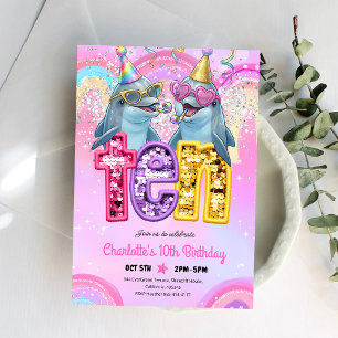 Trucks Cranes 5th Birthday Invitation