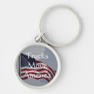 Trucks Move America Keychain