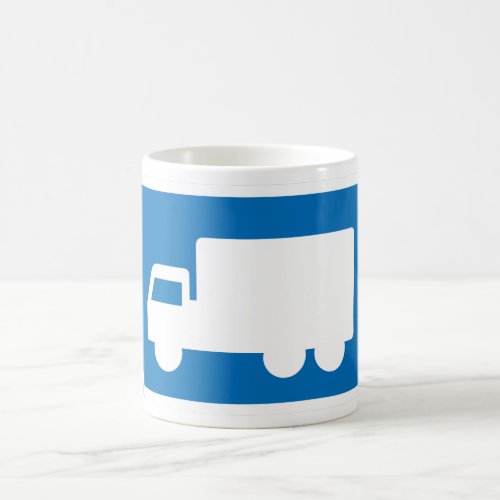 Trucks Road Sign Coffee Mug