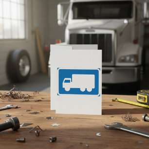 Trucks Road Sign Invitation