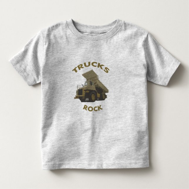 trucks rock toddler t-shirt (Front)