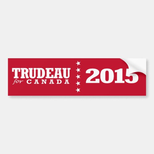 Trudeau for Canada Bumper Sticker