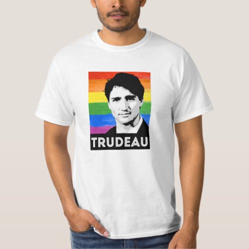 Trudeau LGBT Flag T_Shirt