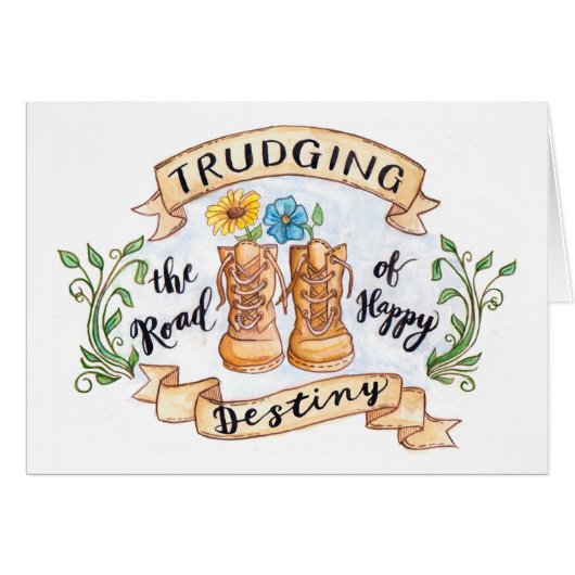 Trudging the Road of Happy Destiny handpainted (Front Horizontal)