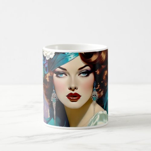 Trudie An Art Deco Flapper Coffee Mug