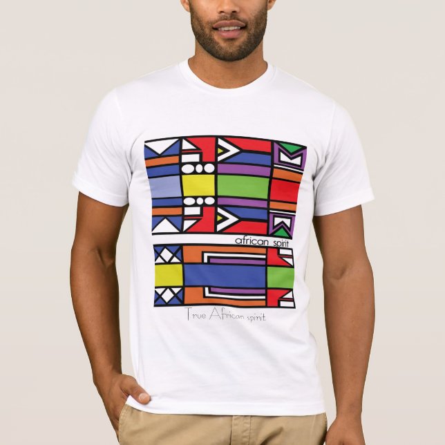 True African spirit Zulu design T-Shirt (Front)