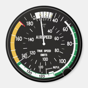 True Airspeed Indicator for Nerd Geeks Magnet