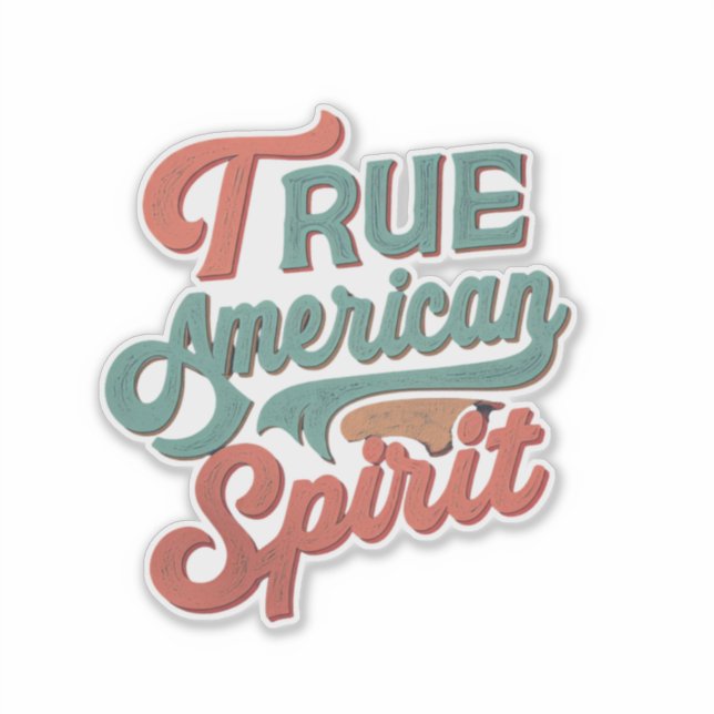 true american spirit sticker (Front)