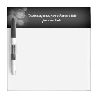 True Beauty Black and White Dry Erase Board