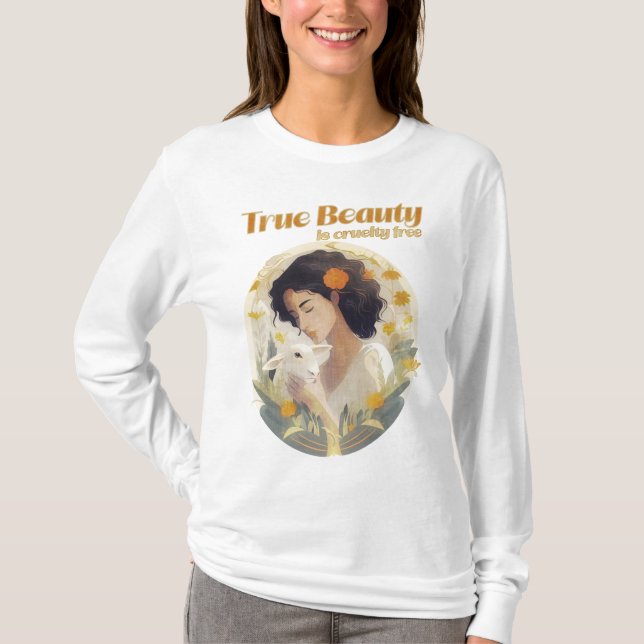 True Beauty is Cruelty Free - Vegan -  T-Shirt (Front)