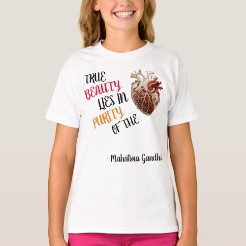 True Beauty lies in purity of the Heart T_Shirt