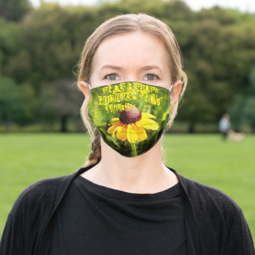 True Beauty Radiates From Within Adult Cloth Face Mask