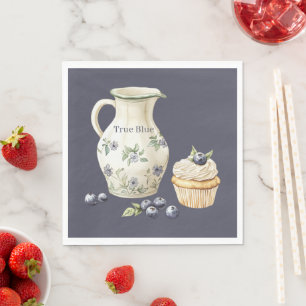 True Blue Blueberries Fruit Nourishment Napkins