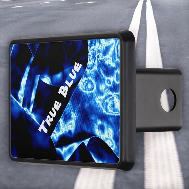 True Blue Customizable Hitch Cover (Creator Uploaded)