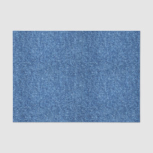 True Blue Denim Jeans Pattern Background Fabric Tissue Paper