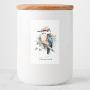 True Blue Kookaburra, custom Food Label