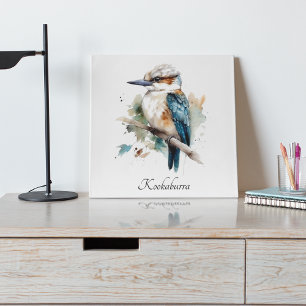 True Blue Kookaburra, custom Metal Print