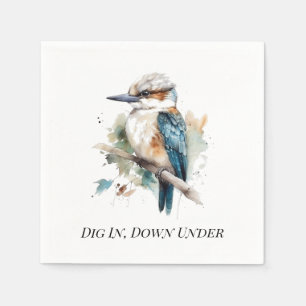 True Blue Kookaburra, custom Napkins