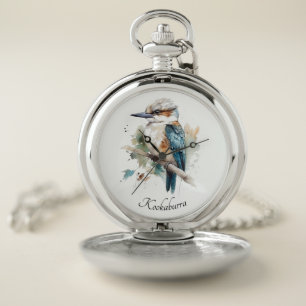 True Blue Kookaburra, custom Pocket Watch