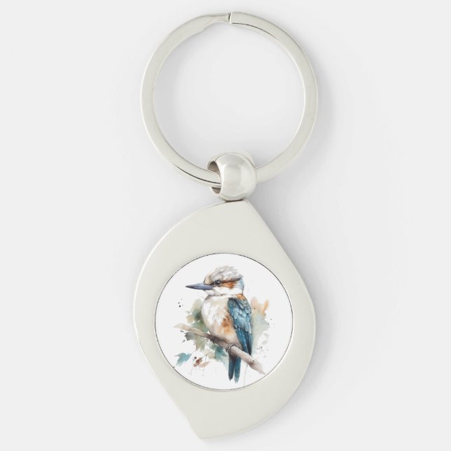True Blue Kookaburra Keychain (Front)