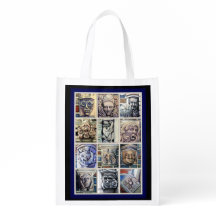 True Blue Reusable Grocery Bag- The Gargoyles!