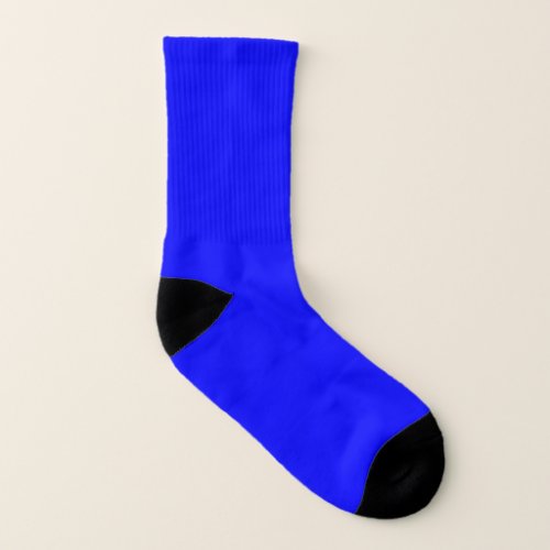 True Blue solid color Socks