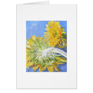 True Blue Sunflowers Card