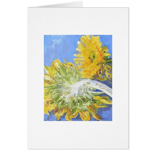 True Blue Sunflowers  Card (Front)