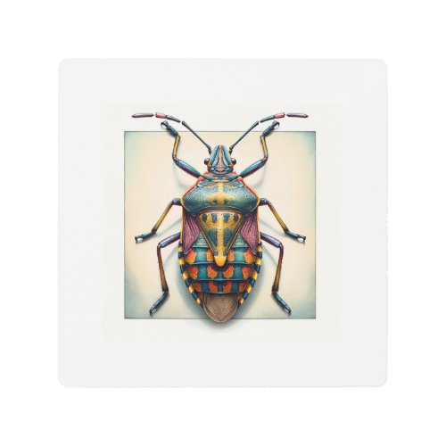 True Bug 130624IREF127 _ Watercolor Metal Print