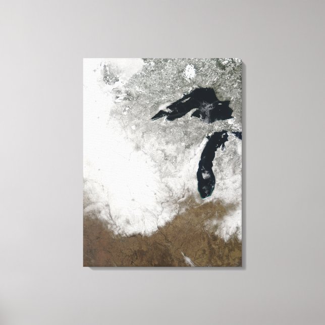True-color image of snow canvas print (Front)