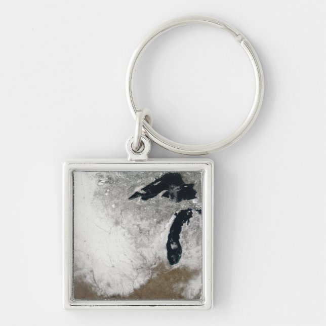 True-color image of snow keychain (Front)