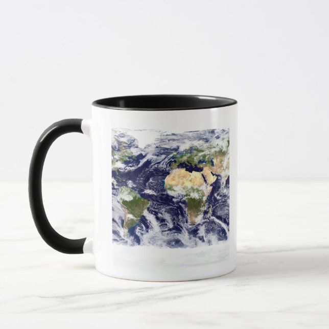 True-color image of the entire Earth Mug (Left)