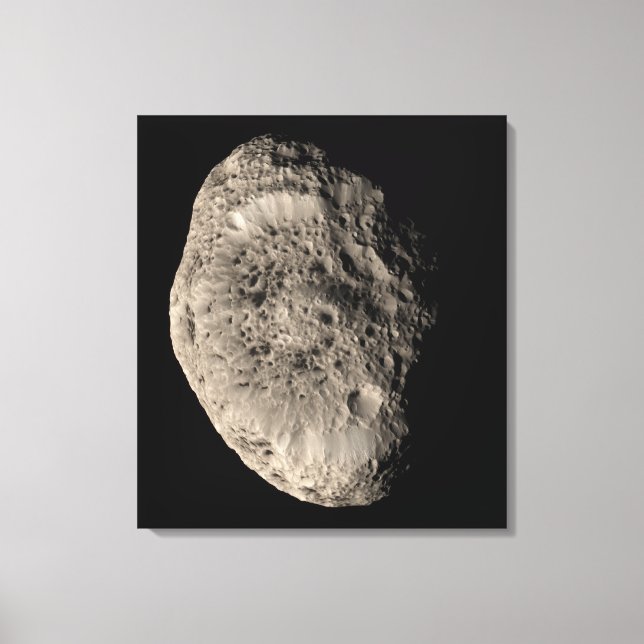 True color mosaic of Saturn's moon Hyperion Canvas Print (Front)