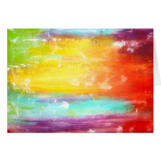True Colors Abstract Art Cards (Front Horizontal)