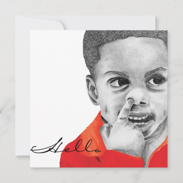 True Colors Collection Jordan Hello Invitation (Front)