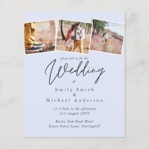 True Colors PHOTO Collage Wedding Budget Invites