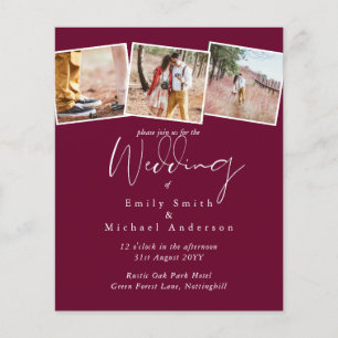 True Colors PHOTO Collage Wedding Budget Invites
