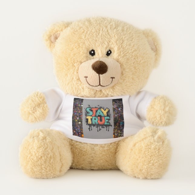 "True Companion: Stay True Teddy Beer" Bear (Front)