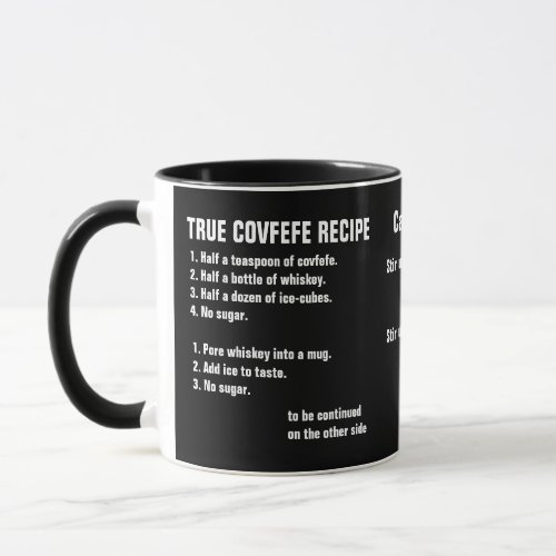 True covfefe recipe mug