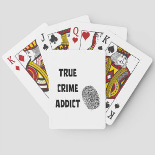 True crime addict poker cards