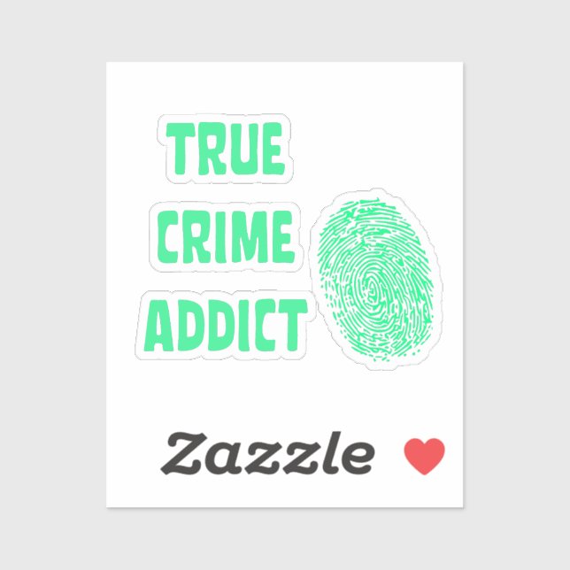 True crime addict sticker (Sheet)